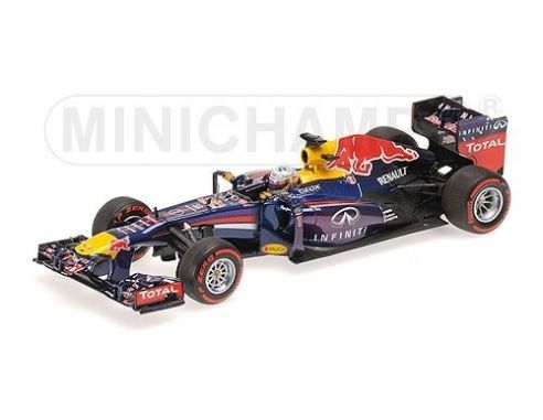 Minichamps PM410131201 RED BULL RB9 S.VETTEL 2013 N.1 WINNER BRAZIL GP WORLD CHAMPION 1:43 Modellino