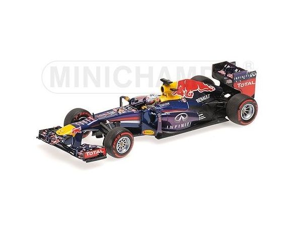 Minichamps PM410131201 RED BULL RB9 S.VETTEL 2013 N.1 WINNER BRAZIL GP WORLD CHAMPION 1:43 Modellino