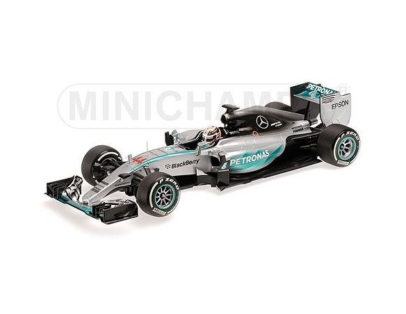 MINICHAMPS 110150044 MERCEDES AMG W06 HYBRID LEWIS HAMILTON WINNER AUSTRALIAN GP WORLD CHAMPION F1 2015 Modellino