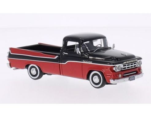 Neo Scale Models NEO44842 DODGE D 100 SWEPTSIDE PICK UP 1959 RED/BLACK 1:43 Modellino