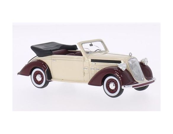 Neo Scale Models NEO45520 STEYR 220 CONVERTIBLE 1937 BEIGE/DARK RED 1:43 Modellino