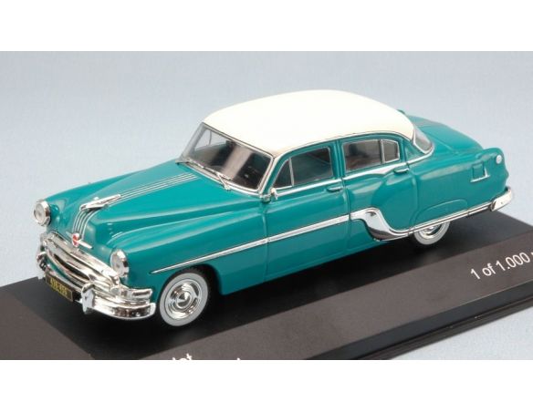 White Box WB165 CHEVROLET CHIEFTAIN 1954 TURQUOISE W/WHITE ROOF 1:43 Modellino