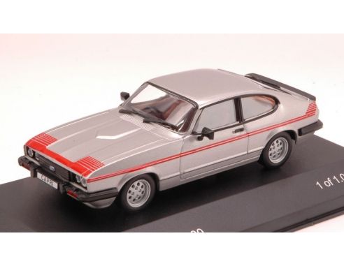 White Box WB163 FORD CAPRI MK III GT4 1980 SILVER 1:43 Modellino
