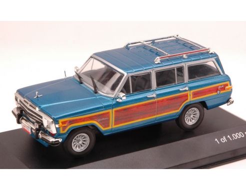 White Box WB162 JEEP WAGONEER 1989 METALLIC BLUE 1:43 Modellino