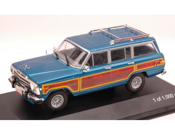 White Box WB162 JEEP WAGONEER 1989 METALLIC BLUE 1:43 Modellino