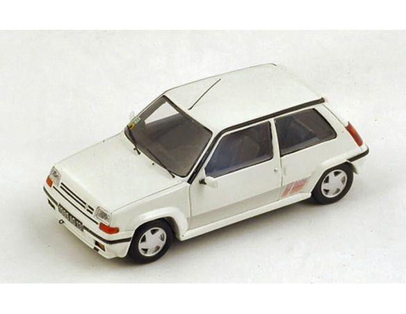 Spark Model S3858 RENAULT 5 GT TURBO 1988 WHITE 1:43 Modellino