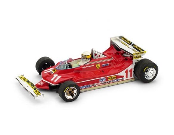 Brumm BM0576CH FERRARI 312 T5 J.SCHECKTER 1980 N.1 MONACO GP + PILOTE 1:43 Modellino