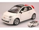BBURAGO BU22117W FIAT NUOVA 500 CABRIOLET 2010 WHITE 1:24 Modellino