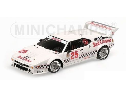 MINICHAMPS 180812925 BMW M1 RED LOBSTER COWART MILLER WINNER GTO CLASS LA TIME GP 1981 Modellino