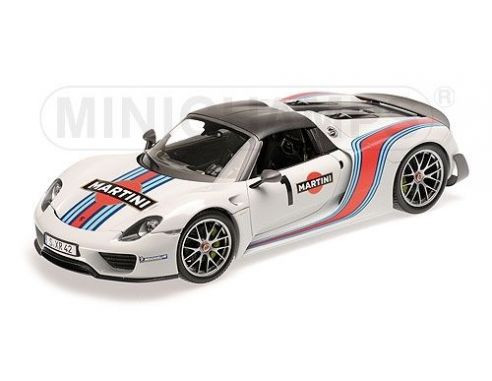 MINICHAMPS 110062440 PORSCHE 918 SPYDER 2013 MARTINI Modellino