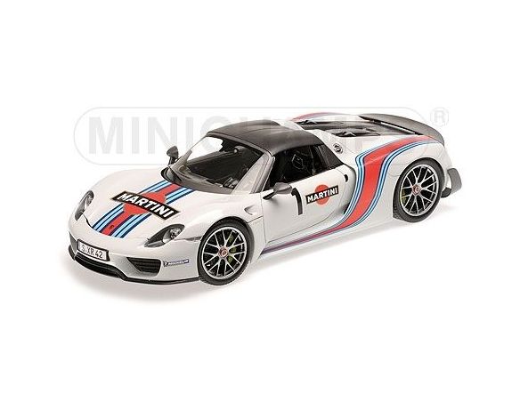 MINICHAMPS 110062440 PORSCHE 918 SPYDER 2013 MARTINI Modellino