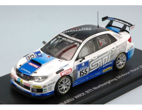 Ebbro EB44988 SUBARU WRX N.155 21th 24H NURBURGRING 2011 YOSHIDA-SASAKI-ENGELS 1:43 Modellino