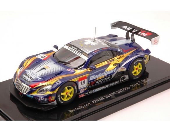 Ebbro EB44740 LEXUS SC430 N.19 7th SUPER GT500 2012 ARA-COUTO 1:43 Modellino