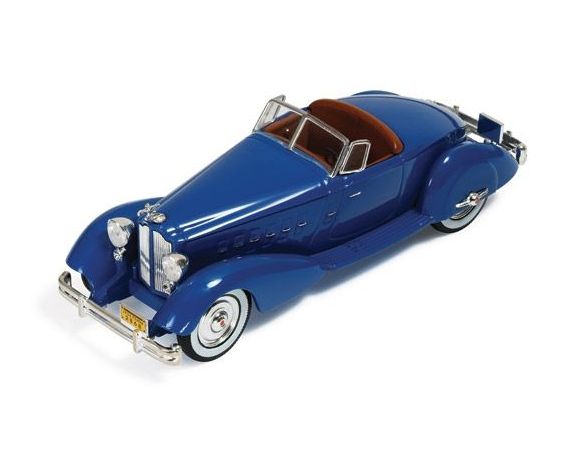 Ixo model MUS043 PACKARD V12 LE BARON SPEEDSTER 1934 BLUE 1:43 Modellino