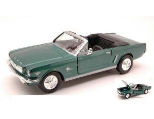 Motormax MTM73212MG FORD MUSTANG CONVERTIBLE 1964 METALLIC GREEN 1:24 Modellino
