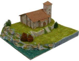 Aedes Ars ADS1107 CHIESA ROMANICA DE SANTA CECILIA SPAIN SEC.XII PCS 1400 KIT 1:150 Modellino