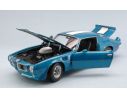 Welly WE2566BL PONTIAC FIREBIRD TRANS AM 1972 BLUE W/WHITE STRIPES 1:18 Modellino