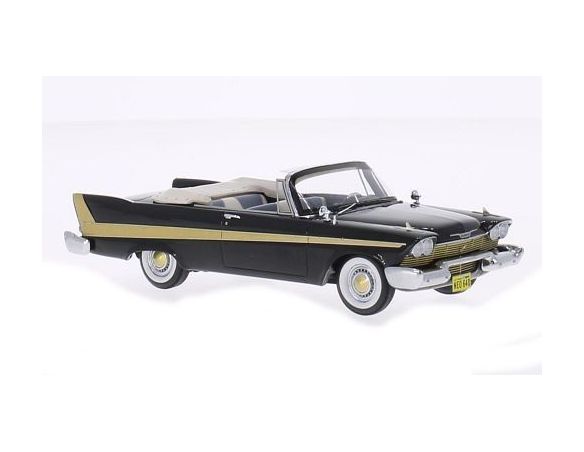 Neo Scale Models NEO46040 PLYMOUTH FURY CONVERTIBLE BLACK 1:43 Modellino