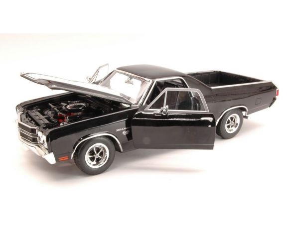 Welly WE2543BK CHEVROLET EL CAMINO 1970 BLACK 1:18 Modellino