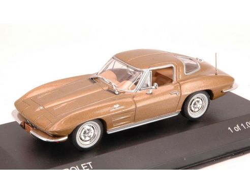 White Box WB170 CHEVROLET CORVETTE C2 STINGRAY 1963 GOLD 1:43 Modellino