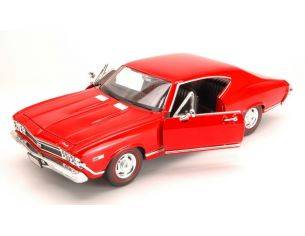 Welly WE9397R CHEVROLET CHEVELLE SS 396 1968 RED 1:24 Modellino