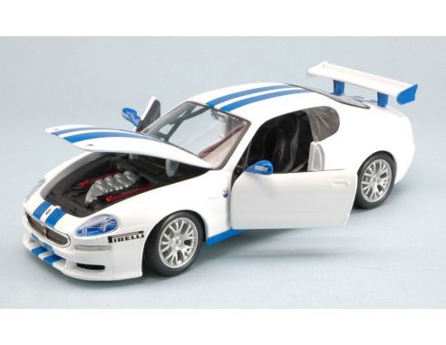 Bburago BU22097BL MASERATI TROFEO W/BLUE STRIPES 1:24 Modellino