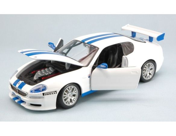 Bburago BU22097BL MASERATI TROFEO W/BLUE STRIPES 1:24 Modellino