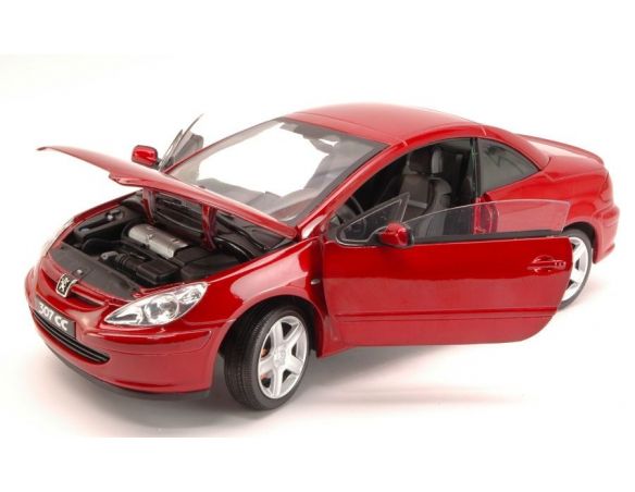 Solido SL8148R PEUGEOT 307 CONVERTIBLE 2003 RED 1:18 Modellino