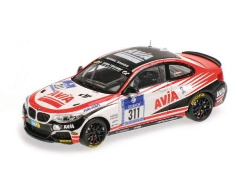 MINICHAMPS 437152511 BMW M235I RACING MATHOL AVIA RACING SCHWERFELD DUVE 24H NURBURGRING 2015 Modellino