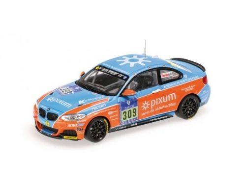 MINICHAMPS 437152509 BMW M235I RACING PIXUM TEAM ADRENALIN FISCHER KONNERTH RINK 24H NURBURGRING 2015 Modellino