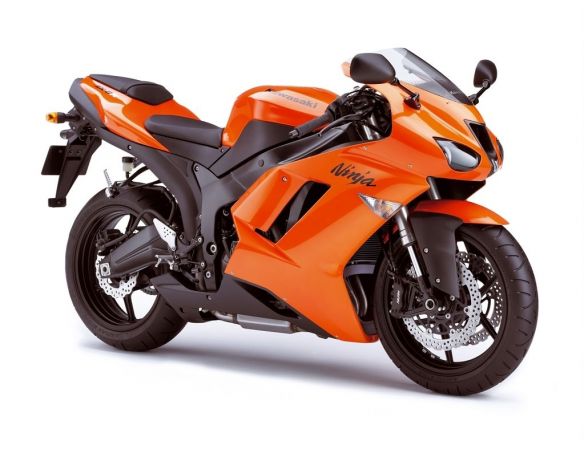 New Ray NY42443 HONDA CBR 600RR/CBR 1000RR/KAWASAKI NINJA ZX 10R ORANGE/GREEN ASS.1:12 Moto