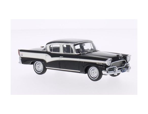 Neo Scale Models NEO45870 STUDEBAKER PRESIDENT 1956 BLACK/WHITE 1:43 Modellino