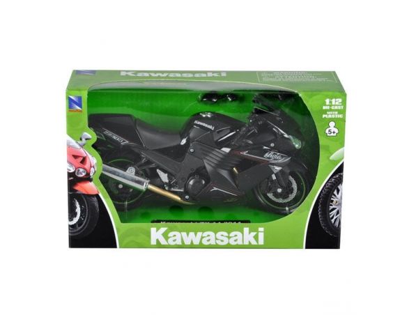 New Ray NY57433 KAWASAKI NINJA  ZX-14 2011 BLACK 1:12 Modellino SCATOLA ROVINATA