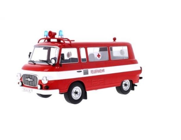 Mac Due MCG18010 BARKAS B 1000 MINI BUS FIRE BRIGADE AMBULANCE 1:18 Modellino