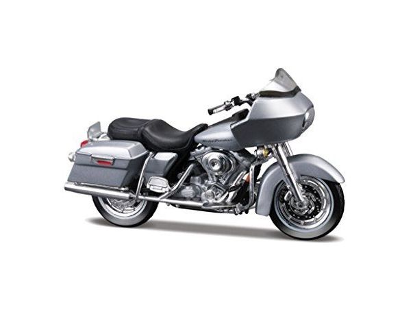 Maisto MI343608 HARLEY DAVIDSON 2002 FLTR SILVER 1:18 Modellino