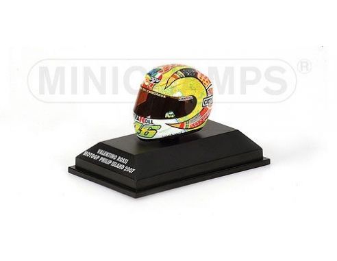 Minichamps PM397070096 CASCO V.ROSSI 2007 P.ISLAND 1:8 Modellino