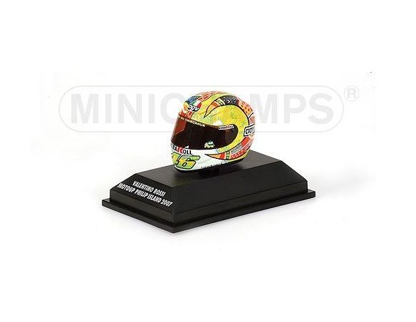Minichamps PM397070096 CASCO V.ROSSI 2007 P.ISLAND 1:8 Modellino