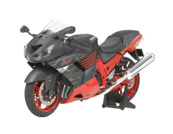 TAMIYA 21085 KAWASAKI NINJA ZX-14  METALLIC FLAT SPARK BLACK Modellino