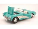 Maisto MI31275GR CHEVROLET CORVETTE 1957 AQUAMARINE 1:24 Modellino