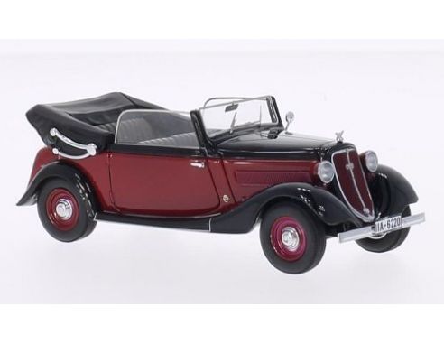 Neo Scale Models NEO46220 WANDERER W240 CONVERTIBLE BLACK/RED 1:43 Modellino