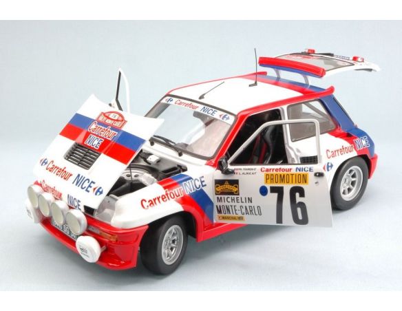 Universal Hobbies UH4553 RENAULT 5 TURBO N.76 8th MONTE CARLO 1982 P.TOUREN-J.L.ALRIC 1:18 Modellino