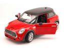 Welly WE4058R NEW MINI COOPER HATCH 2014 RED W/BLACK ROOF 1:24 Modellino