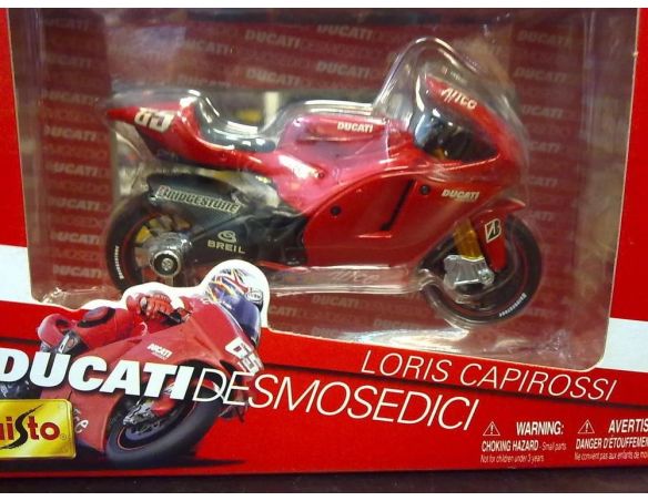 Maisto MI31553 DUCATI L. CAPIROSSI MOTO GP 2003 1:18 Modellino
