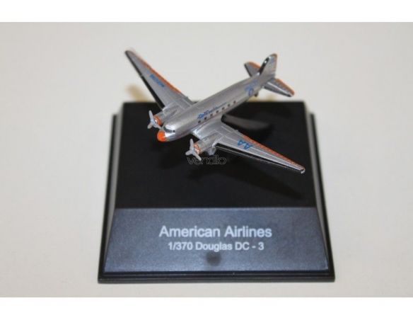 New Ray 06636 American Airlines Douglas DC-3 1:370 Modellino Scatola rovinata