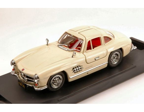 Bang BG7087 MERCEDES 300 SL GULLWING STREET 1954 IVORY  1:43 Modellino