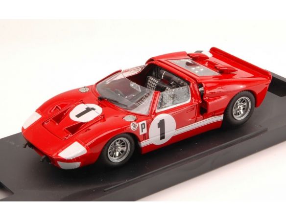 Bang BG7094 FORD MKII ROADSTER N.1 WINNER 12H SEBRING 1966 MILES-RUBY 1:43 Modellino