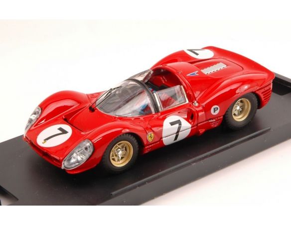 Bang BG7121 FERRARI 330 P4 N.7 5th BRANDS HATCH 1967 SCARFIOTTI-SUTCLIFFE 1:43 Modellino