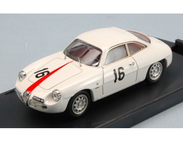 Bang BG7164 ALFA ROMEO GIULIETTA SZ N.16 4th COPPA FISA MONZA 1960 KIM 1:43 Modellino