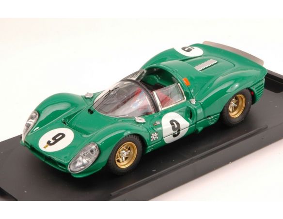 Bang BG7180 FERRARI 330 P4 SPIDER N.9 5th 1000 KM PARIGI 1967 D.PIPER-J.SIFFERT 1:43 Modellino