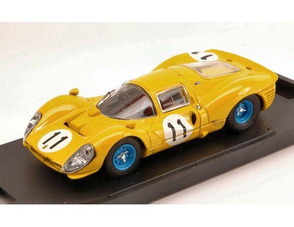Bang BG7224 FERRARI 412 P N.11 ACCIDENT 1000 KM SPA FRANC.1967 MAIRESSE-BEURLYS 1:43 Modellino